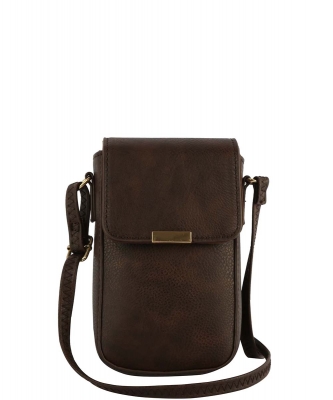 Stylish Crossbody Bag DX-0165 COFFEE